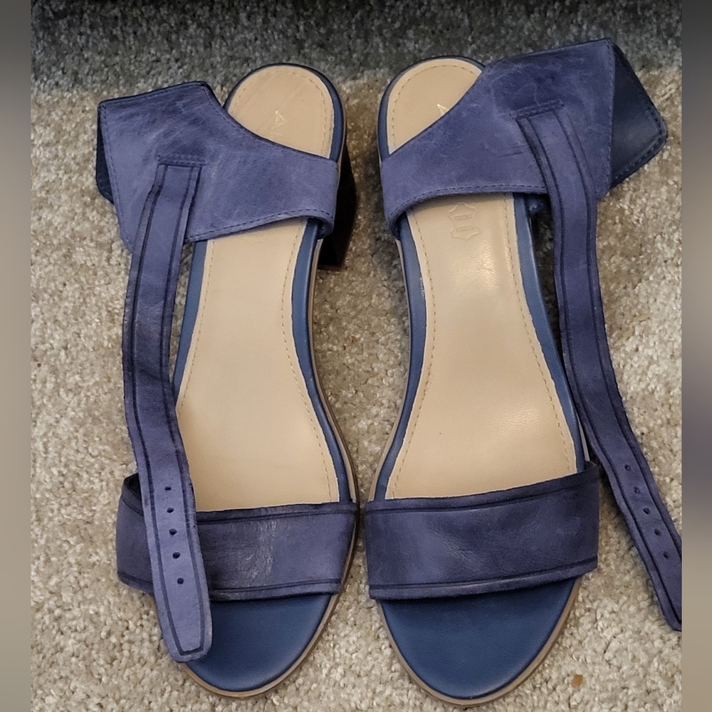 Aldo Blue Sandals with Ankle Strap